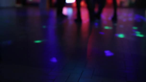 Niewyraźne podłogi taniec — Wideo stockowe