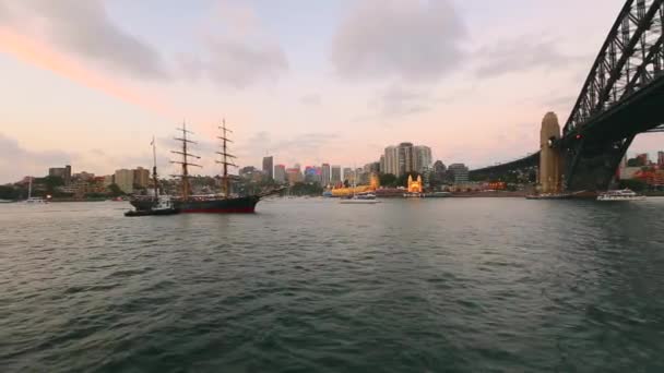 Sydney kryssning båt — Stockvideo