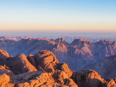 Mount Sinai at sunrise  clipart
