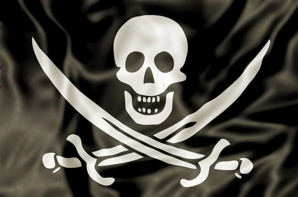 La bandera pirata — Foto de Stock