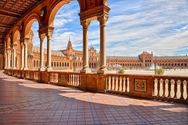 Plaza de Espana Seville yolunu