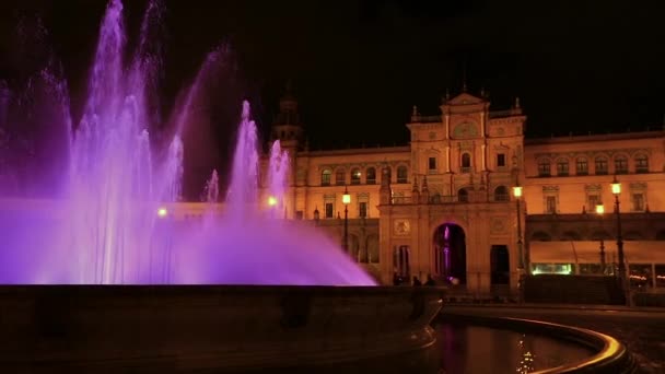 Plaza de espana fontána — Stock video