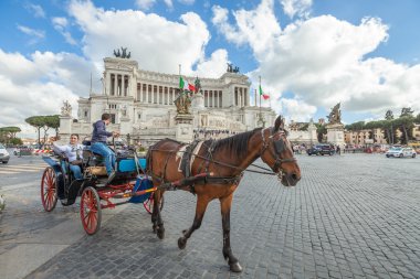 Roma'da at arabası