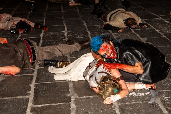 Zombie Halloween parade — Stock Photo, Image