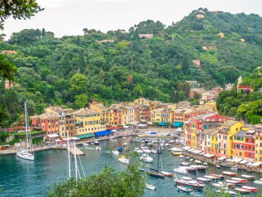 Portofino Limanı havadan görünümü