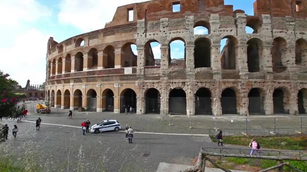 El coliseo en roma — Vídeo de stock