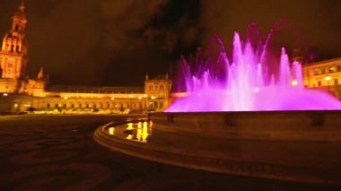 Plaza de Espana gece panorama
