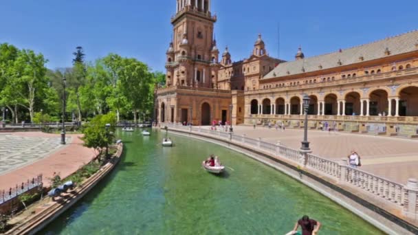 Plaza de Espana panorama — Wideo stockowe