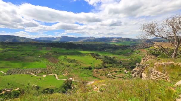 Ronda valley time lapse — Stock Video