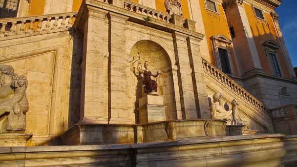 Fontana del Campidoglio — Video Stock