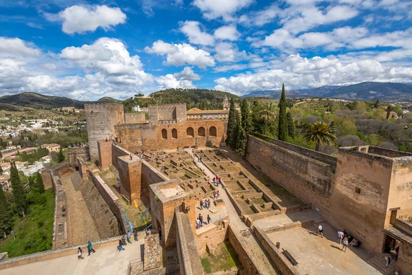 Alcazaba de Granada aérea —  Fotos de Stock