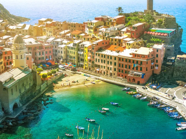 Vernazza Flygfoto — Stockfoto