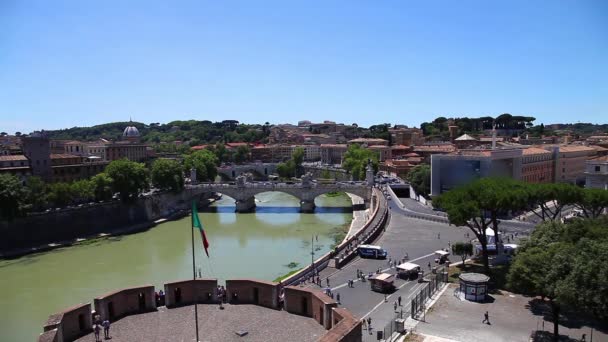 Castel Santangelo uyanık — Stok video