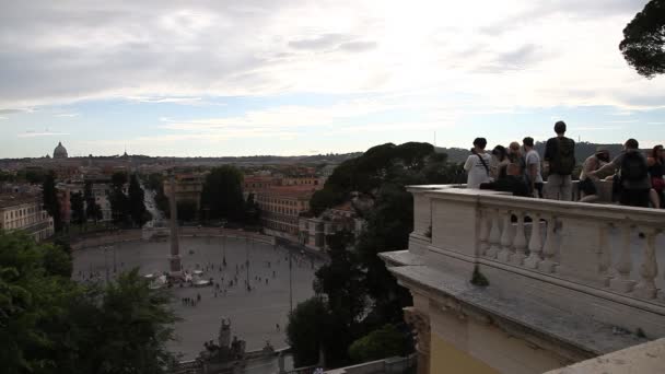 Ιταλία Ρώμη εναέρια άποψη — Αρχείο Βίντεο
