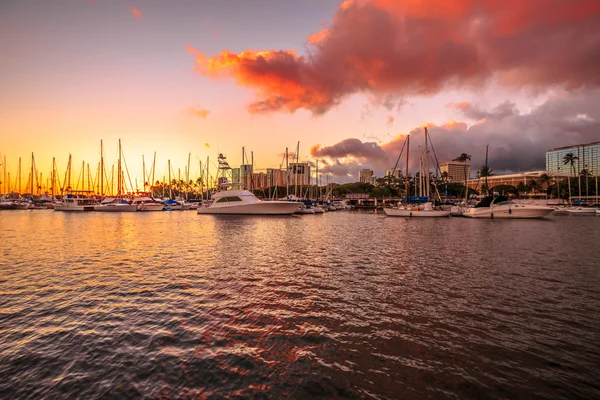 Porto de Ala Wai Honolulu — Fotografia de Stock