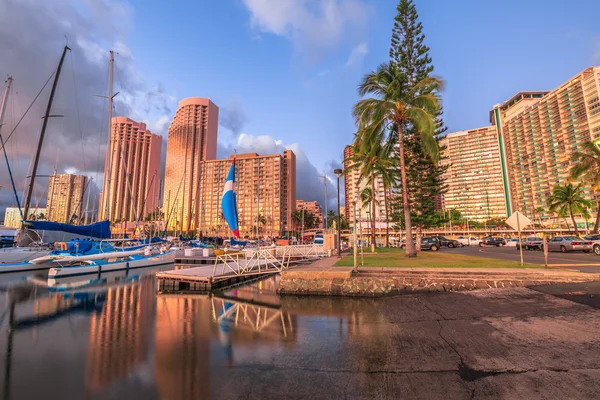 Ala Wai puerto Honolulu — Foto de Stock