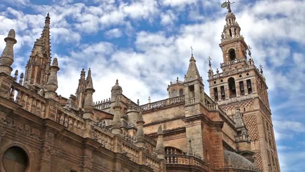 Kathedrale von Sevilla Spanien — Stockvideo