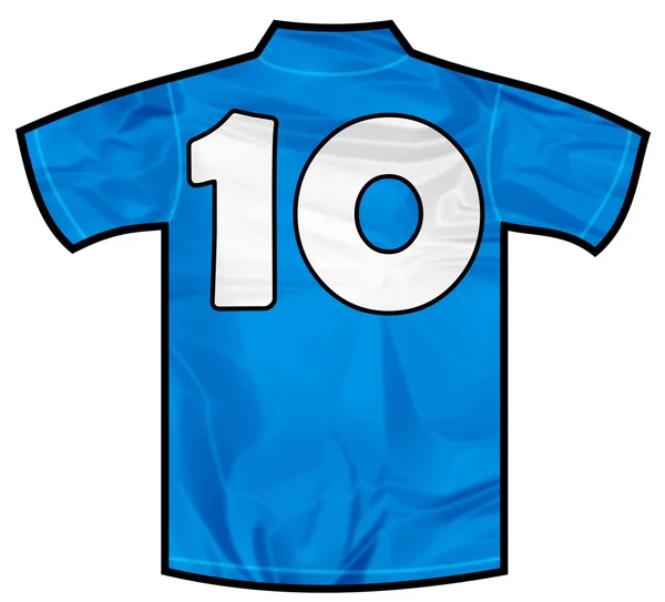 Camisa azul dez — Fotografia de Stock