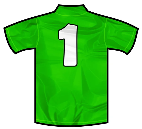 Camisa verde uno — Foto de Stock