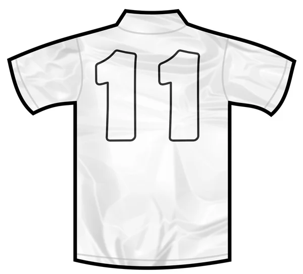 Camisa blanca once — Foto de Stock