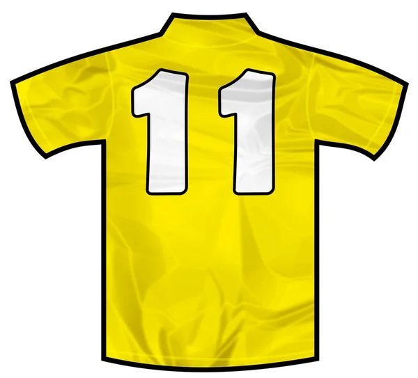 Жовта сорочка одинадцять — стокове фото