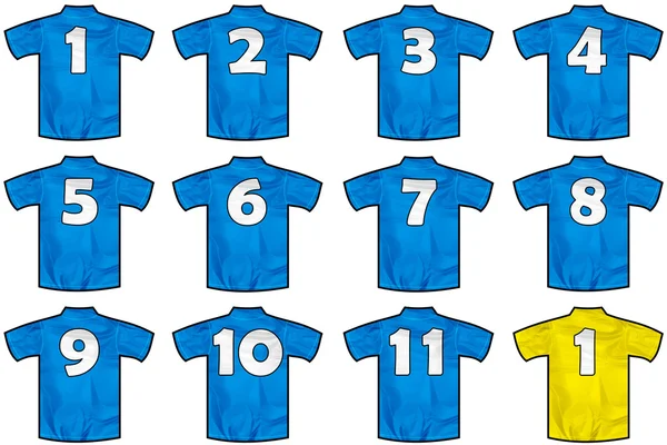 Frankrijk team shirts — Stockfoto