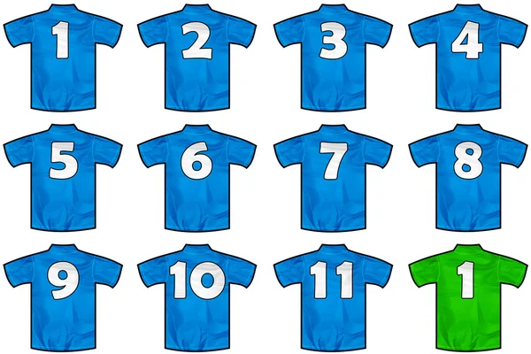 Italy team shirts — Stock Photo, Image