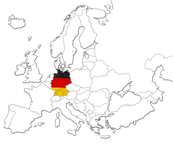 Mapa online de Alemania — Foto de Stock