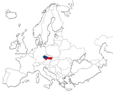 Çek Cumhuriyeti haritası