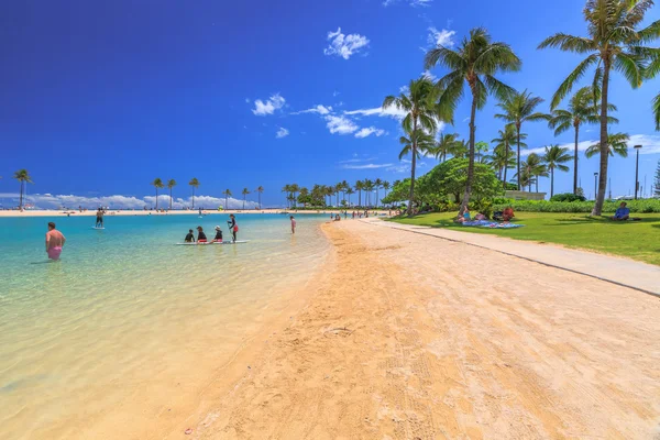A Waikiki Beach lagúna — Stock Fotó