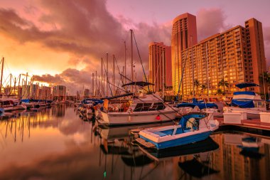 Honolulu waterfront Oahu