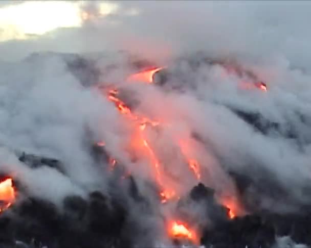 Kilauea vulkan hawaii — Stockvideo