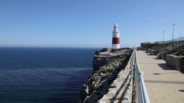 Punto Europa Gibraltar — Vídeo de stock