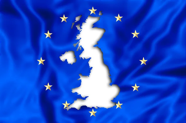 Європа відсутня у Великобританії — стокове фото