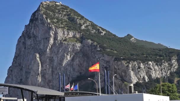 Die Grenze zu Gibraltar — Stockvideo