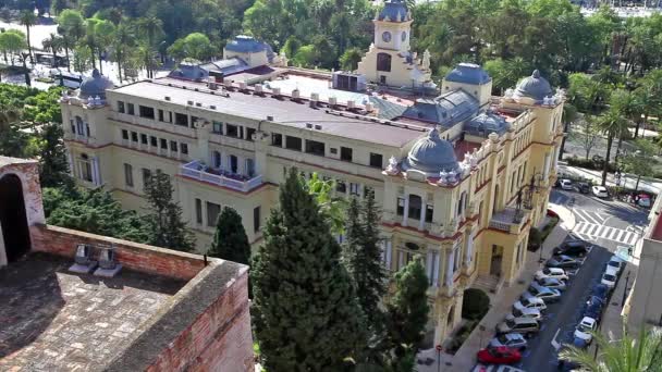 City Hall of Malaga — Stock Video