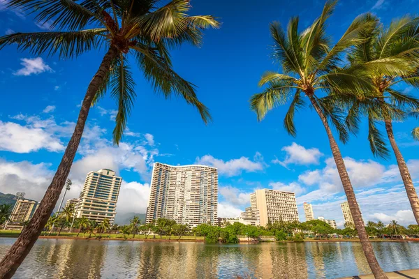 Honolulu skyline Hawaii — Stock Photo, Image