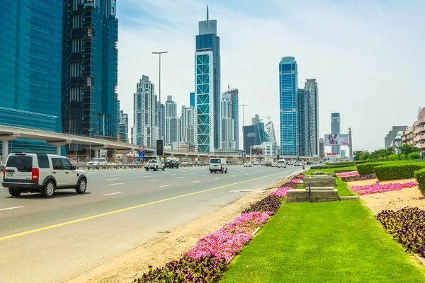 Sheikh Zayed Road Dubai — Foto de Stock