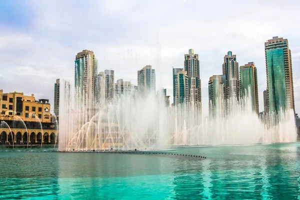 Espectáculo fuente Dubai — Foto de Stock