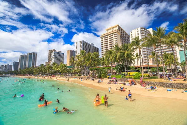 Kuhio estanques playa de Waikiki — Foto de Stock