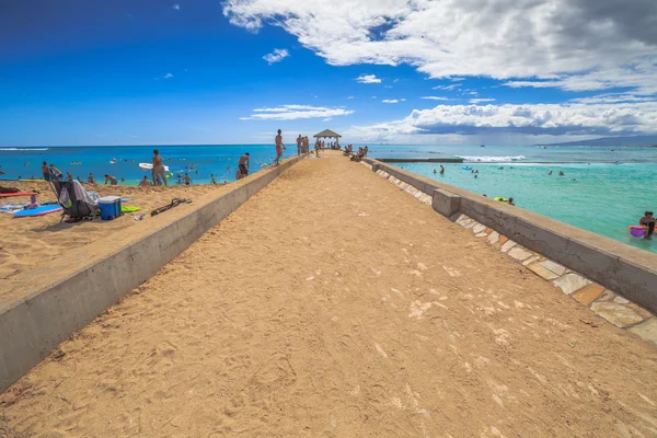 Az Oahu Waikiki Pier — Stock Fotó