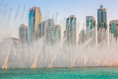Dubai Fountain show clipart