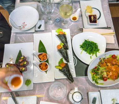 Japon ve Çin füzyon akşam yemeği