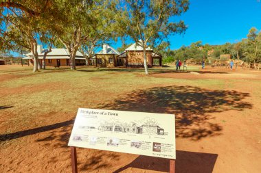 Alice Springs Telegraph Station information signboard