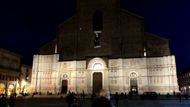 Piazza Maggiore di Bologna in pandemia — Video Stock