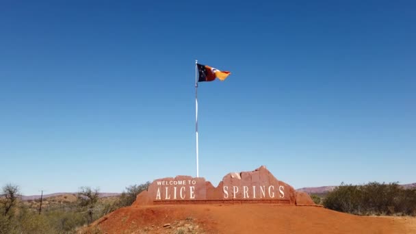 Alice Springs Welkom — Stockvideo