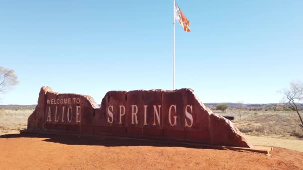 Alice Springs Bem-vinda — Vídeo de Stock