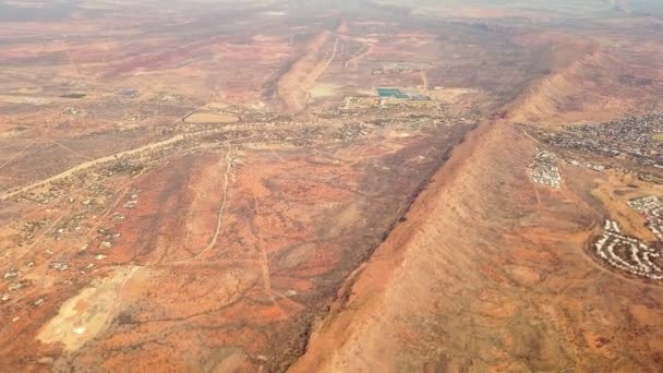 Alice Springs schilderachtige vlucht — Stockvideo