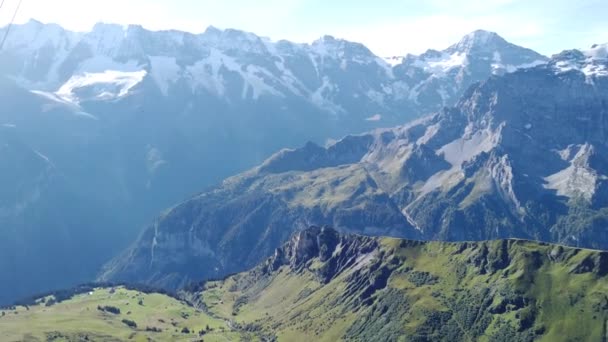 Landschaft Schilthorner Alpen — Stockvideo
