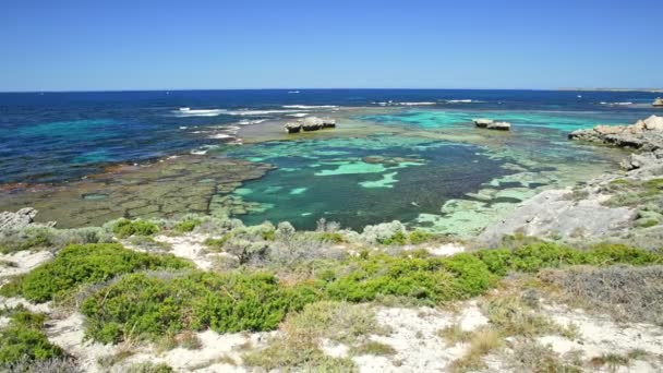 Rottnest Island Jeannies Lookout — Stock Video